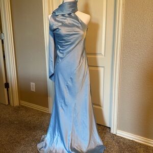 Hello Molly Blue Asymmetrical Gown
